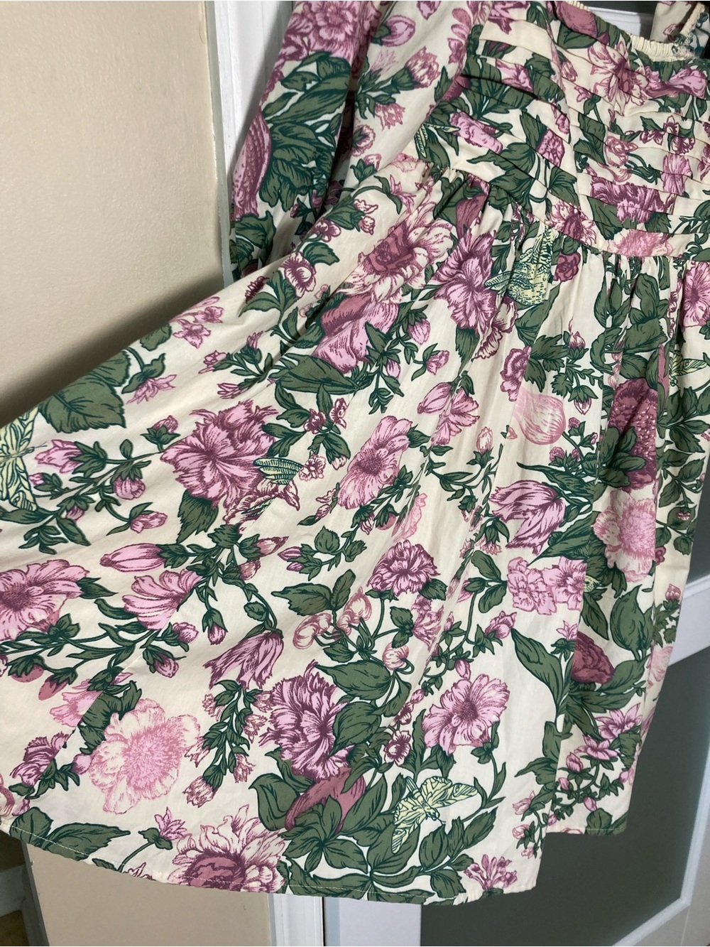 Abercrombie & Fitch Emerson mini dress puff sleeves in purple floral print - S - Picture 5 of 15